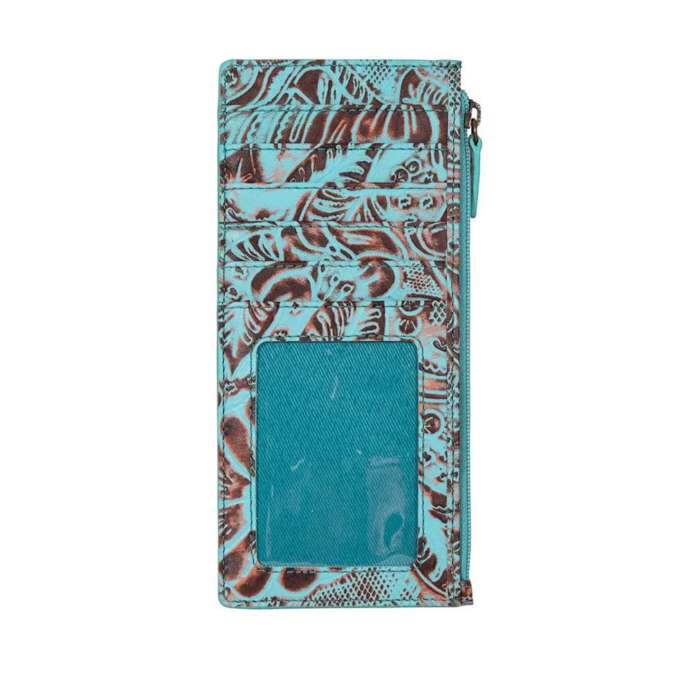 Myra Delilah Creek Hand Tooled Long Card Wallet