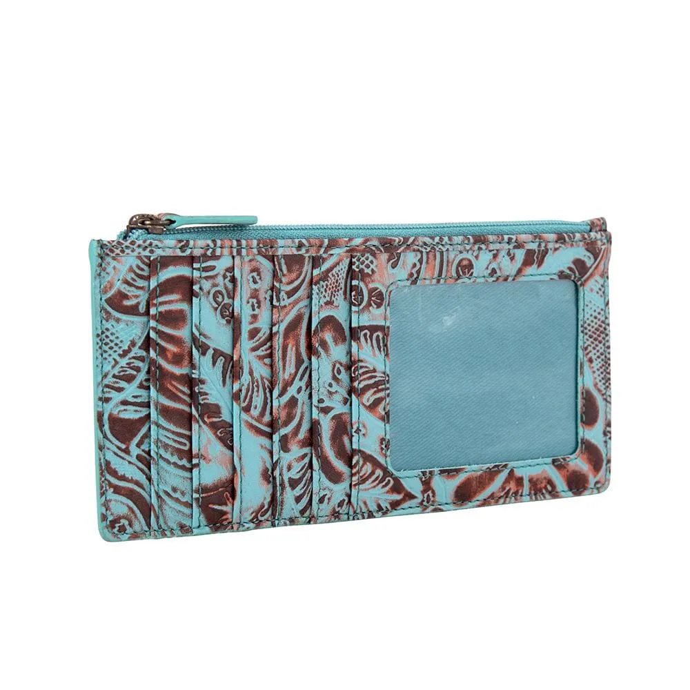 Myra Delilah Creek Hand Tooled Long Card Wallet