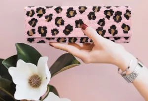 PINK LEOPARD CLUTCH TIANA