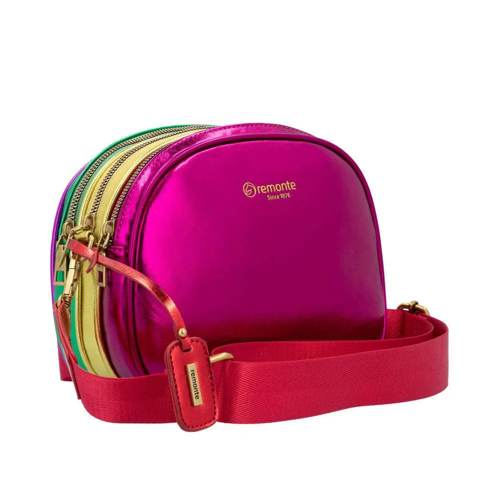 Remonte Metallic Multicolour Zip Handbag|Q063491