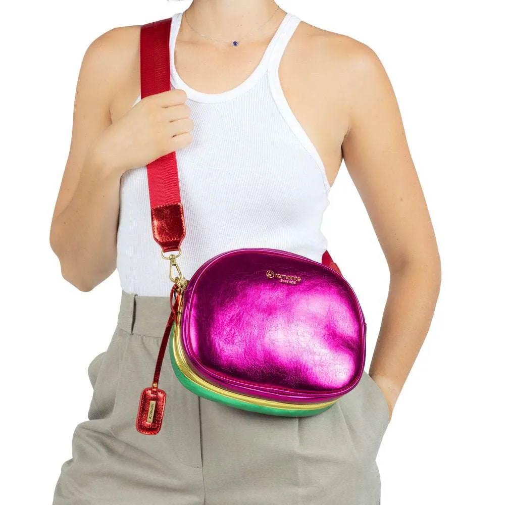 Remonte Metallic Multicolour Zip Handbag|Q063491