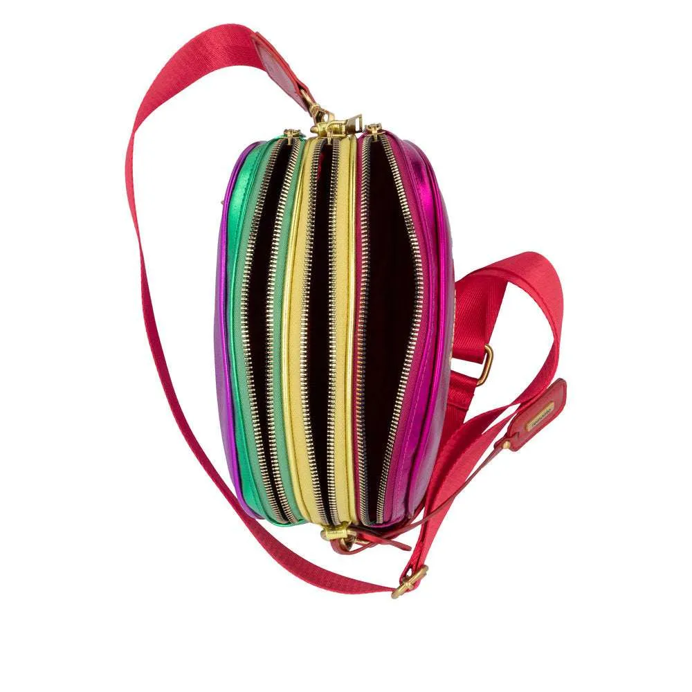 Remonte Metallic Multicolour Zip Handbag|Q063491