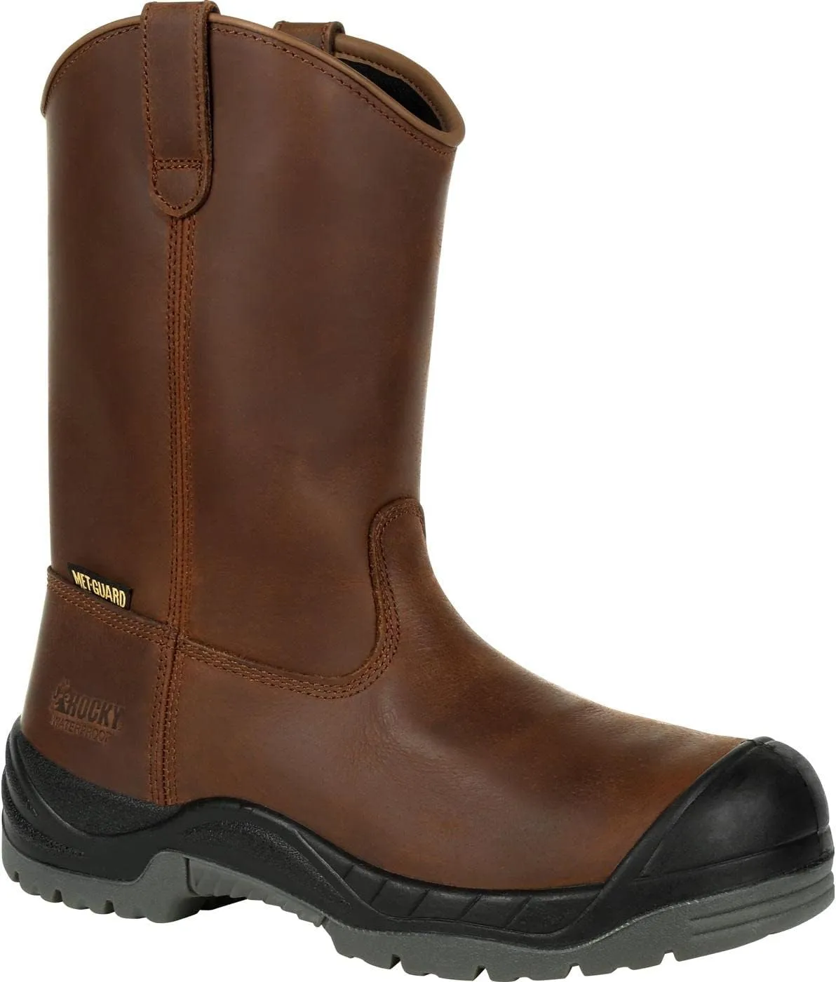 Rocky Men's Worksmart Composite Toe Internal Met Guard Work Boot Mid Calf