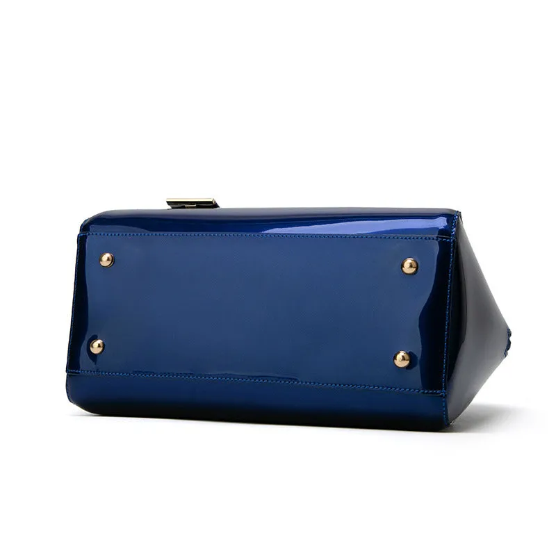 Shiny Patent Leather Shoulder Bag - GlamzLife