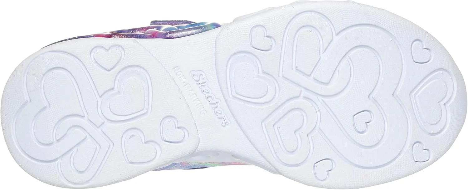 Skechers Unisex-Child Infinite Heart Lights-Color Sneaker