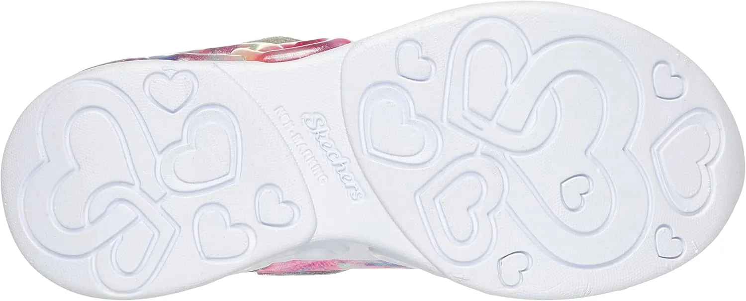 Skechers Unisex-Child Infinite Heart Lights-Color Sneaker