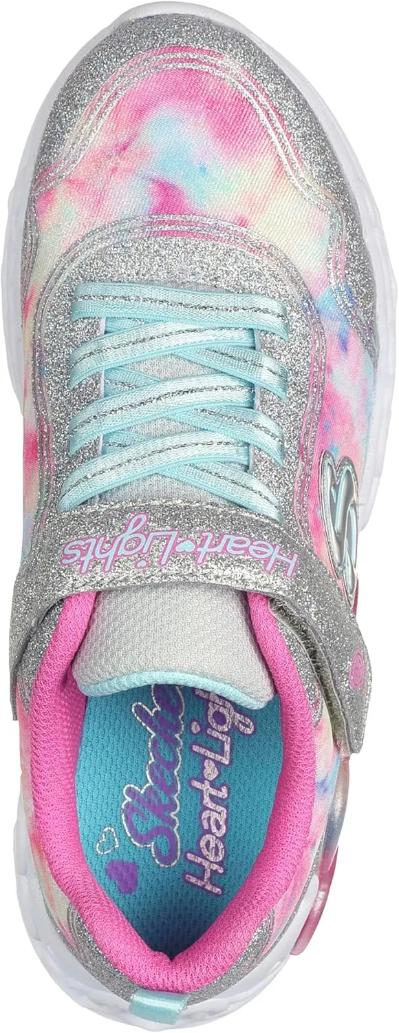 Skechers Unisex-Child Infinite Heart Lights-Color Sneaker