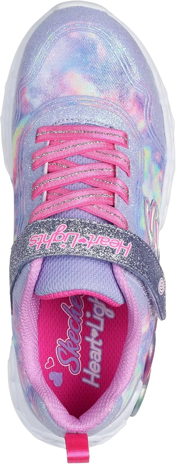 Skechers Unisex-Child Infinite Heart Lights-Color Sneaker