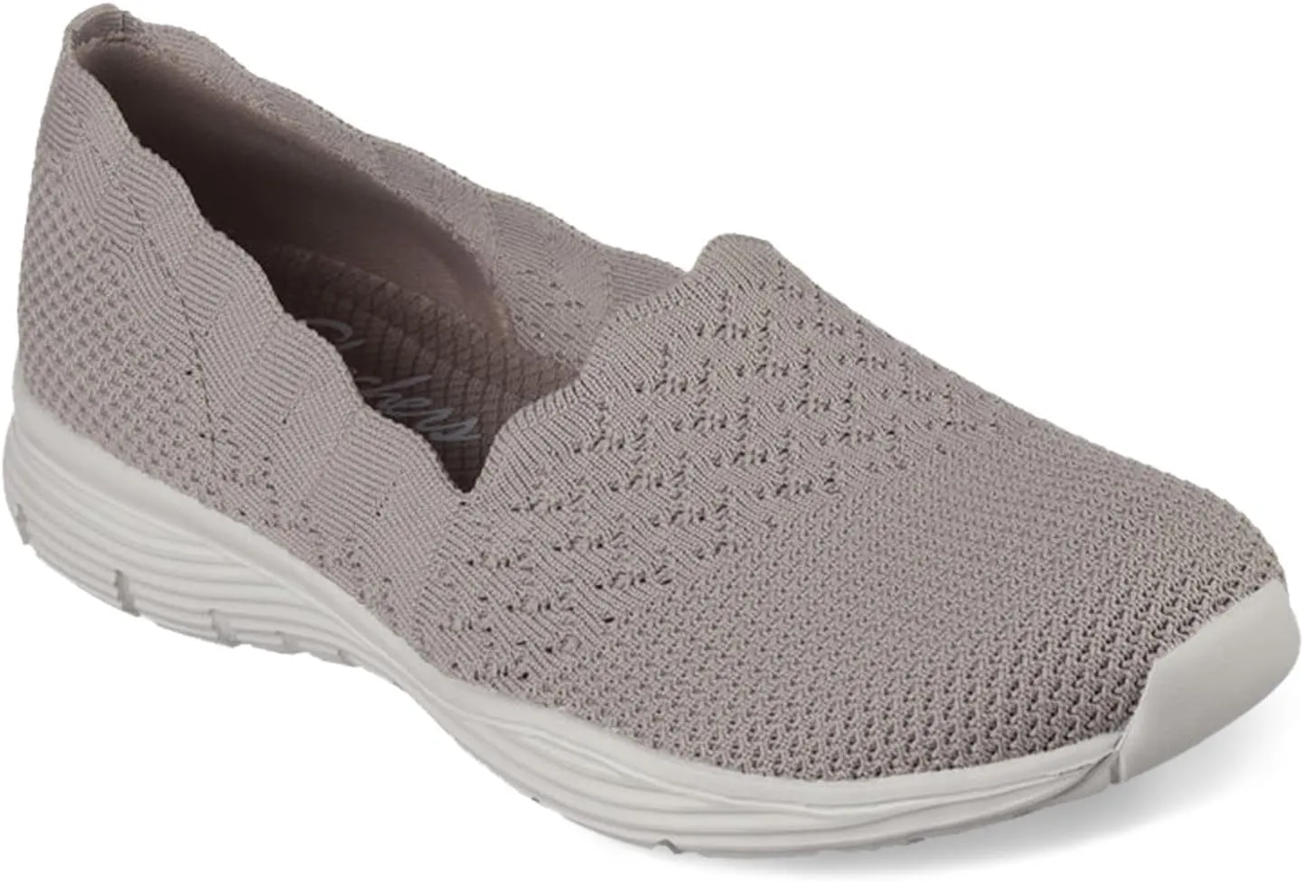 Skechers Women's, Seager - Stat Slip-On - Wide Width Taupe