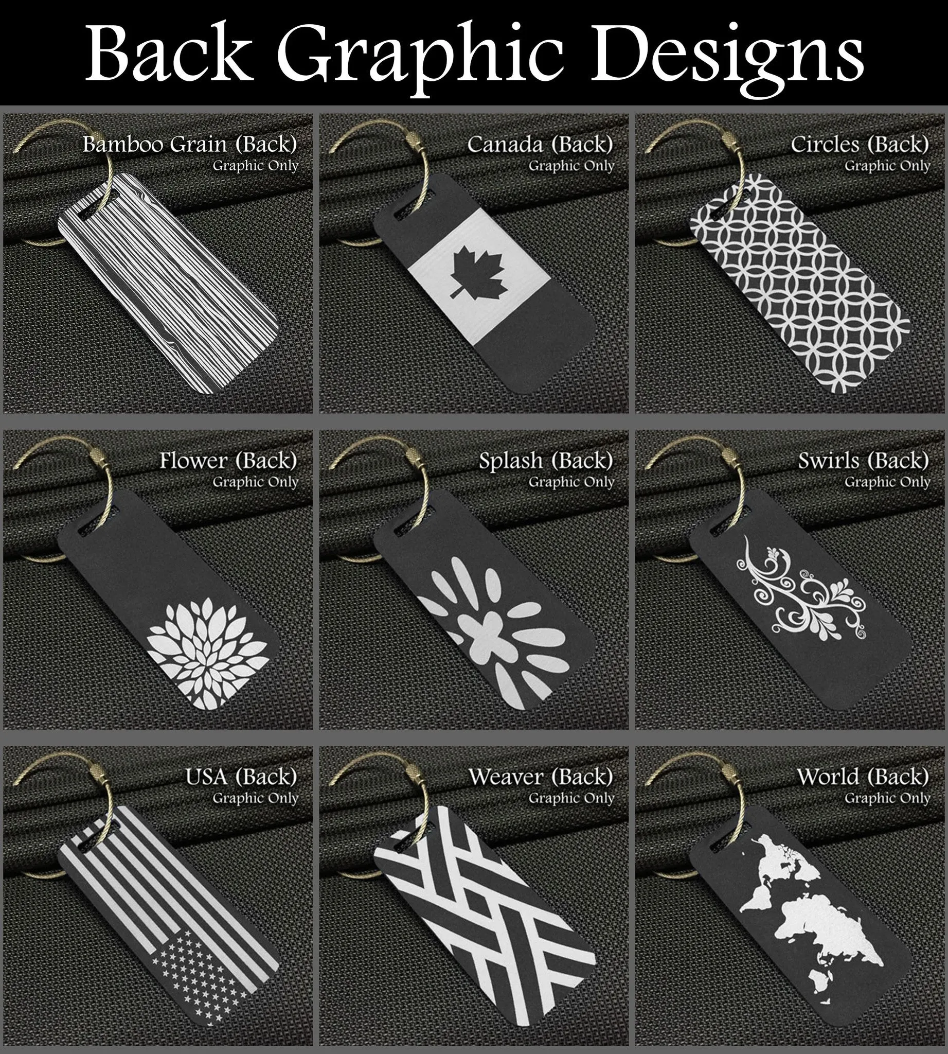 Small Custom Metal Travel Tag - Vintage Style