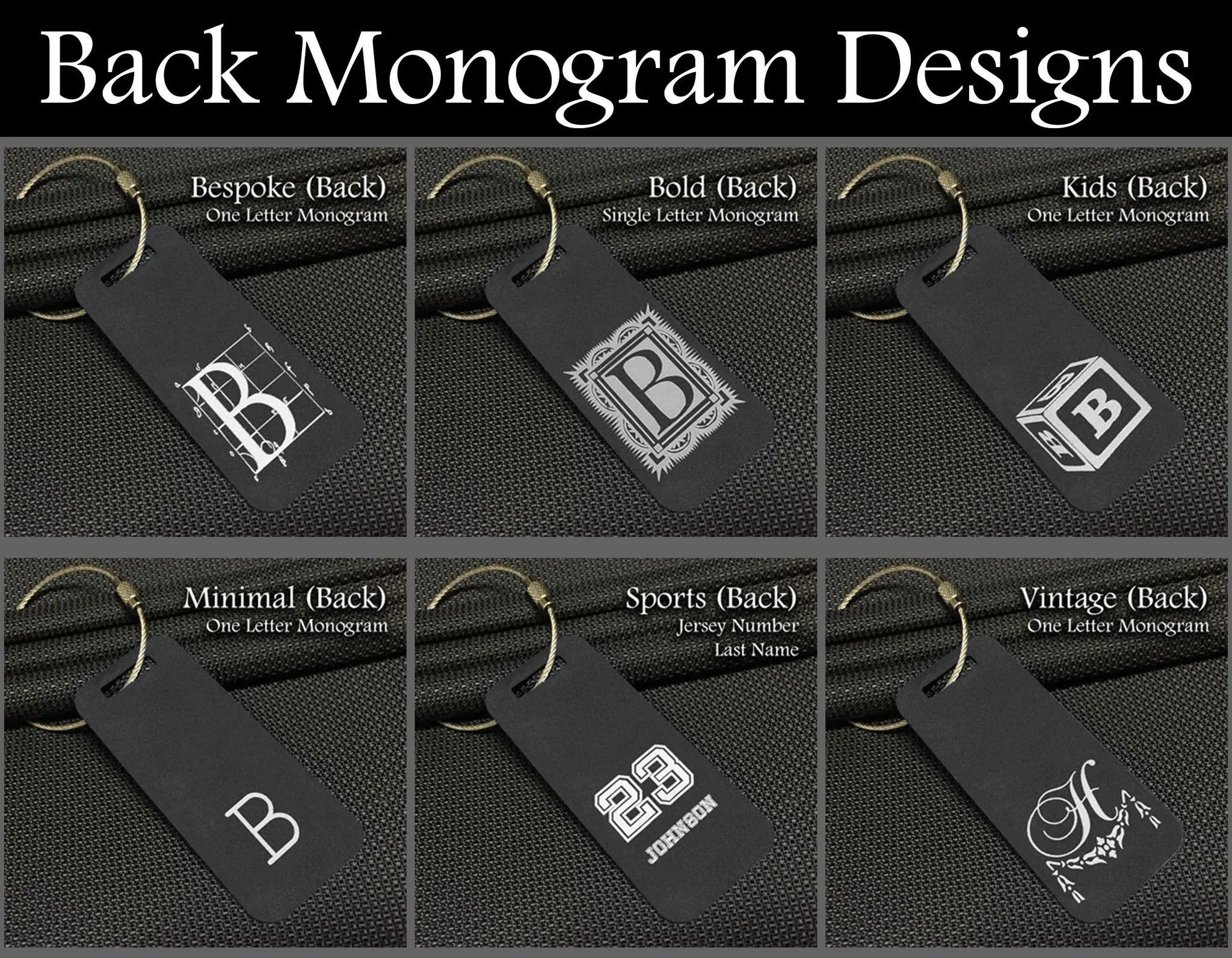 Small Custom Metal Travel Tag - Vintage Style