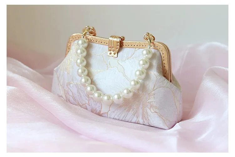 Spring Bag Advanced Texture Niche Style Portable My Mom Handbag with Dress and Cheongsam National Style Bag