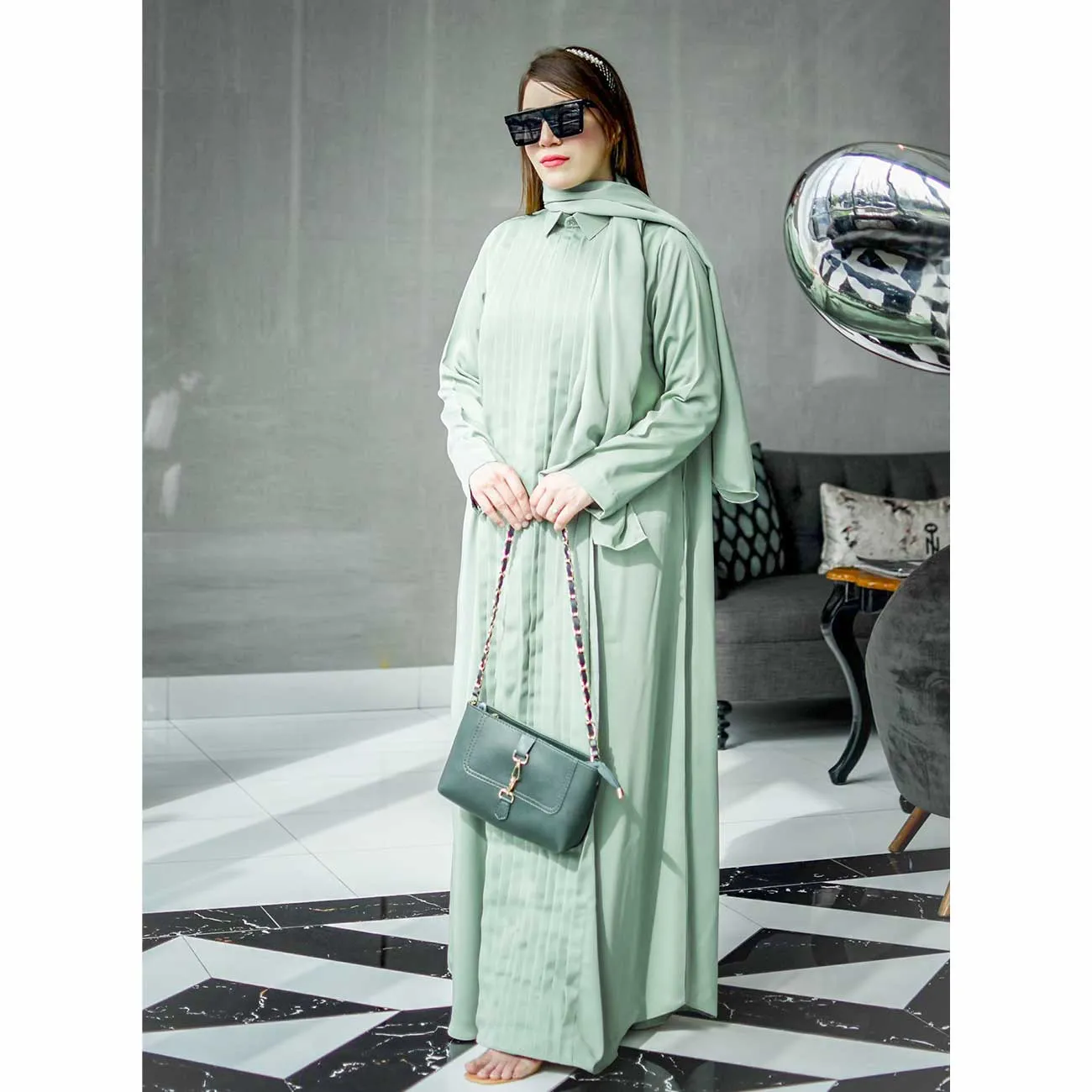 Streak Abaya (pastel)