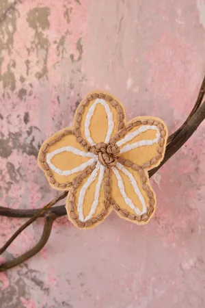Sunpetal Embroidered Clip