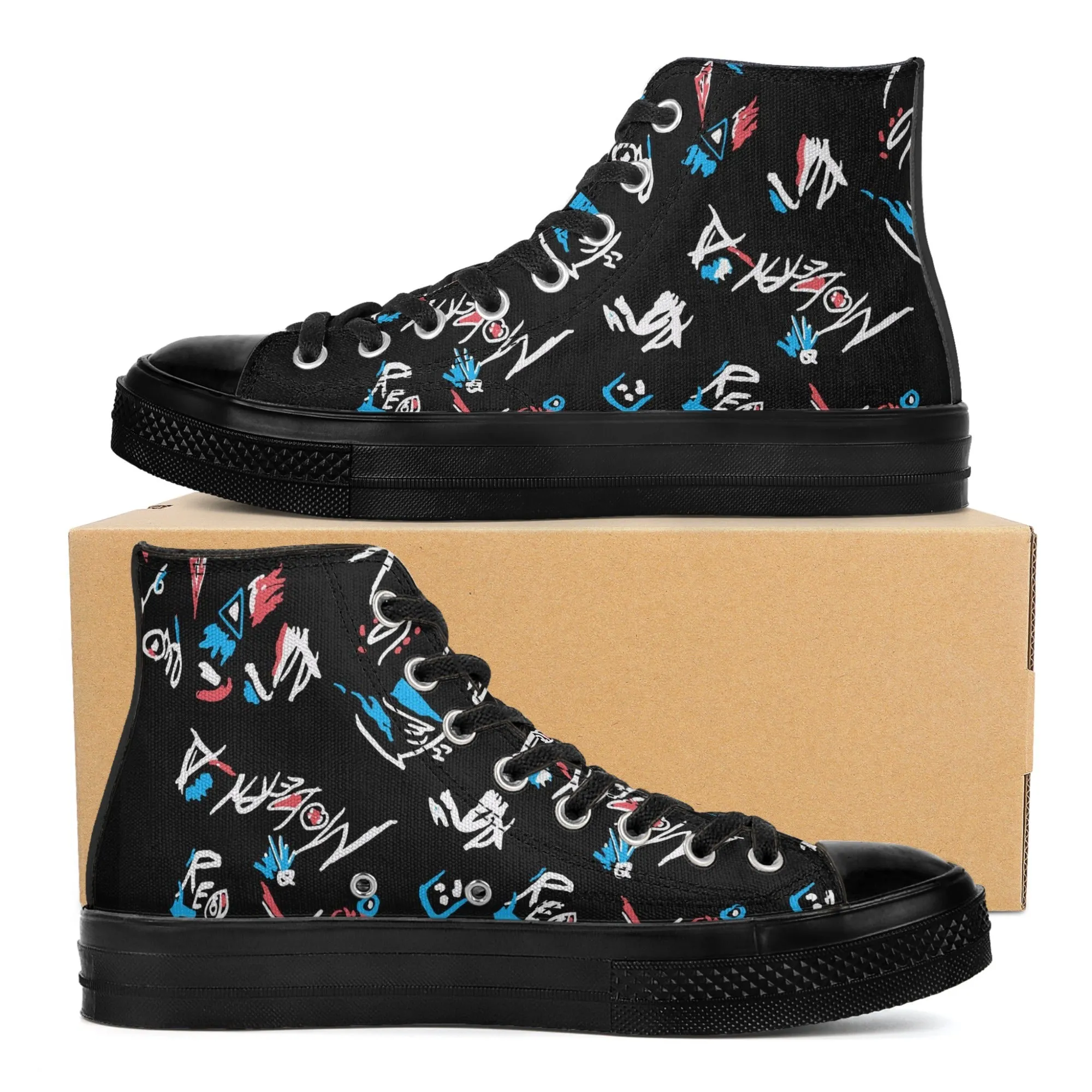 Terminator T-800 Modern High Top Canvas Sneakers | Punk Rock Fashion