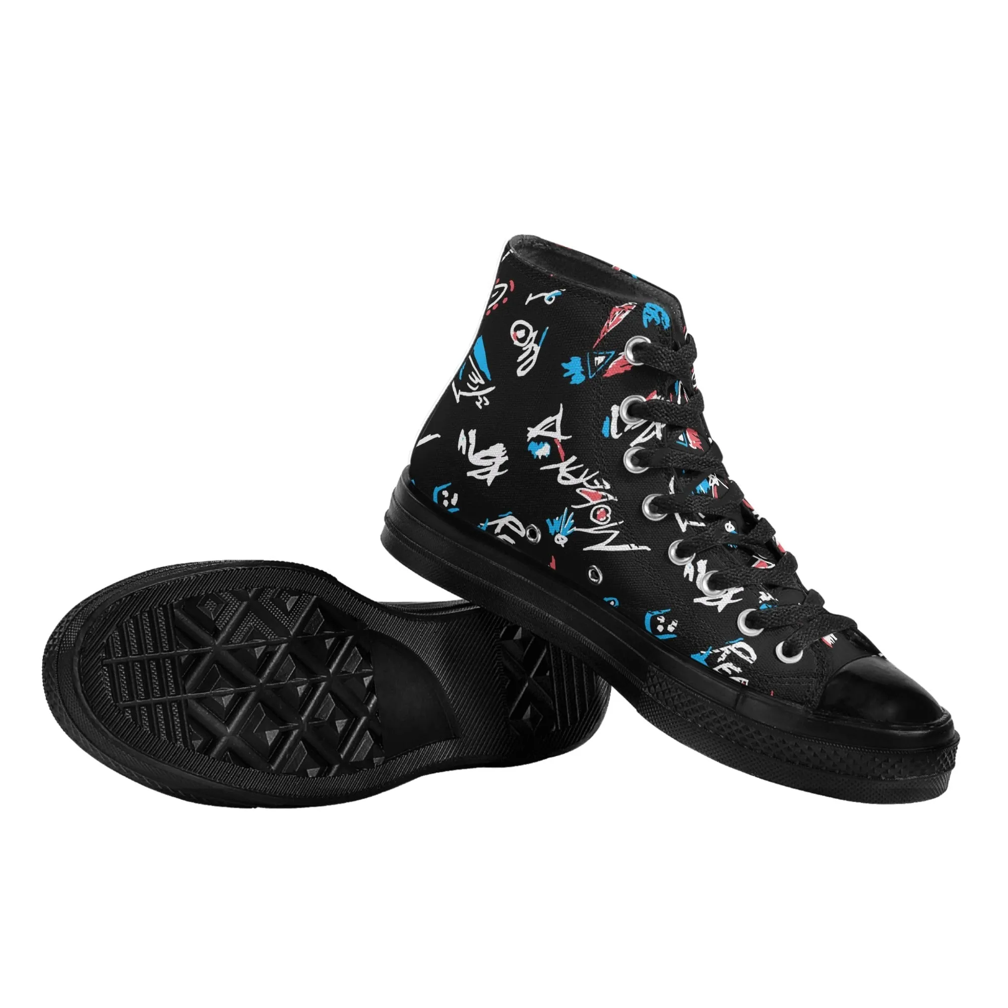 Terminator T-800 Modern High Top Canvas Sneakers | Punk Rock Fashion