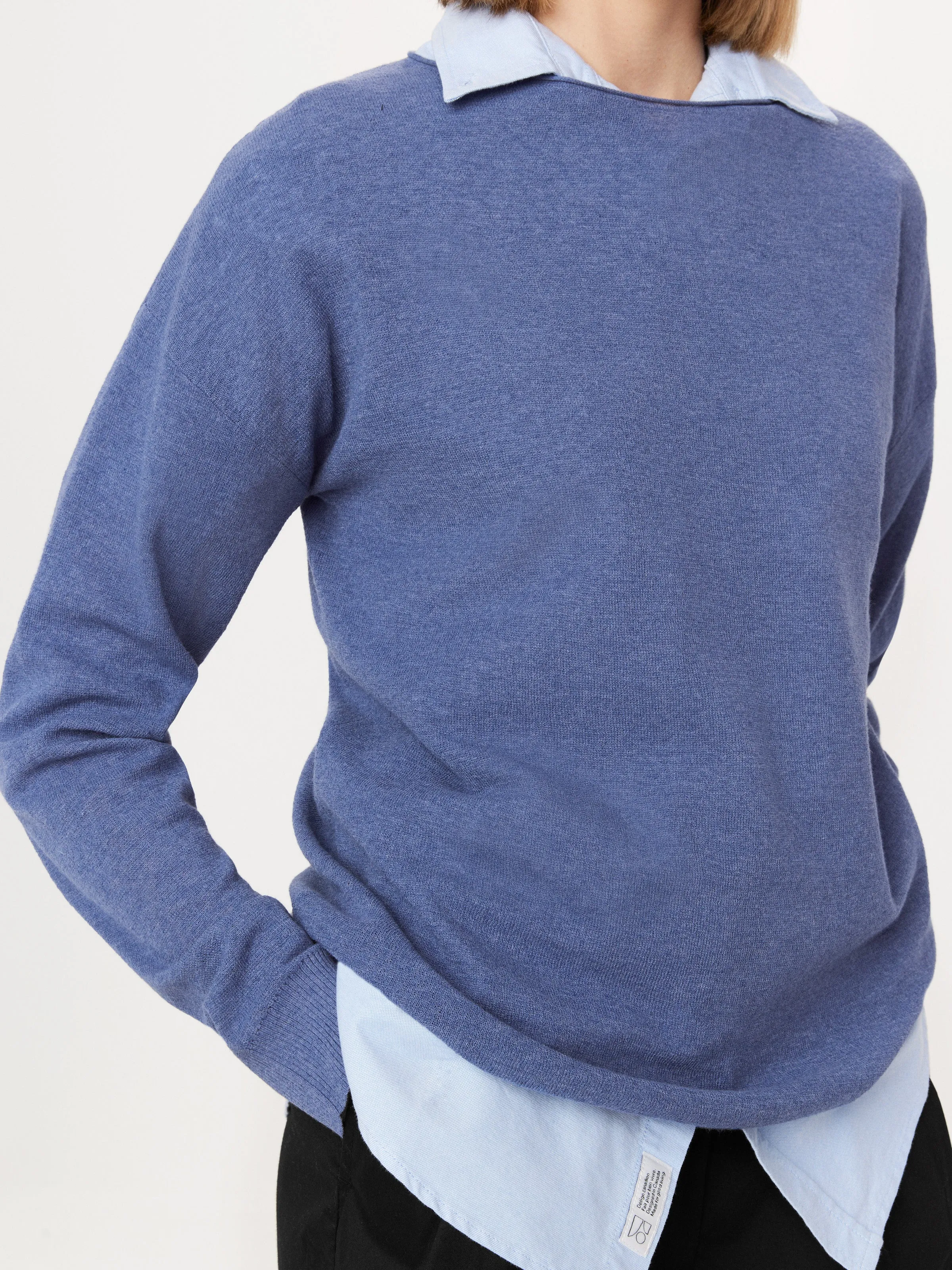 The Lightweight Crewneck Sweater in Cobalt