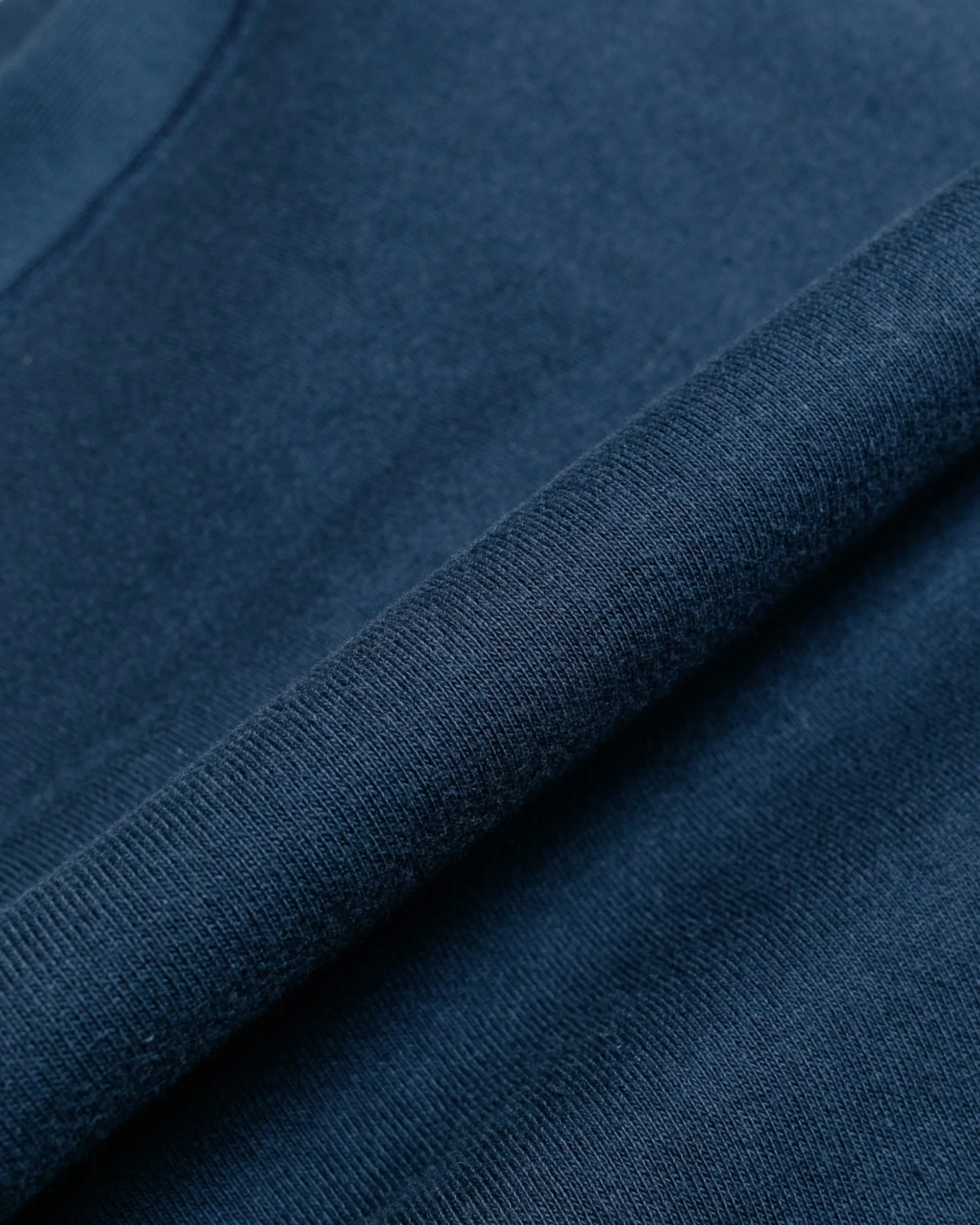 The Real McCoy's MC23202 Military 1/4 Zip Sweatshirt / Plain Navy