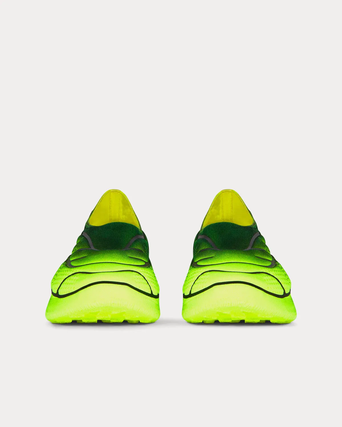 TK-360  Knit Black Yellow Slip On Sneakers