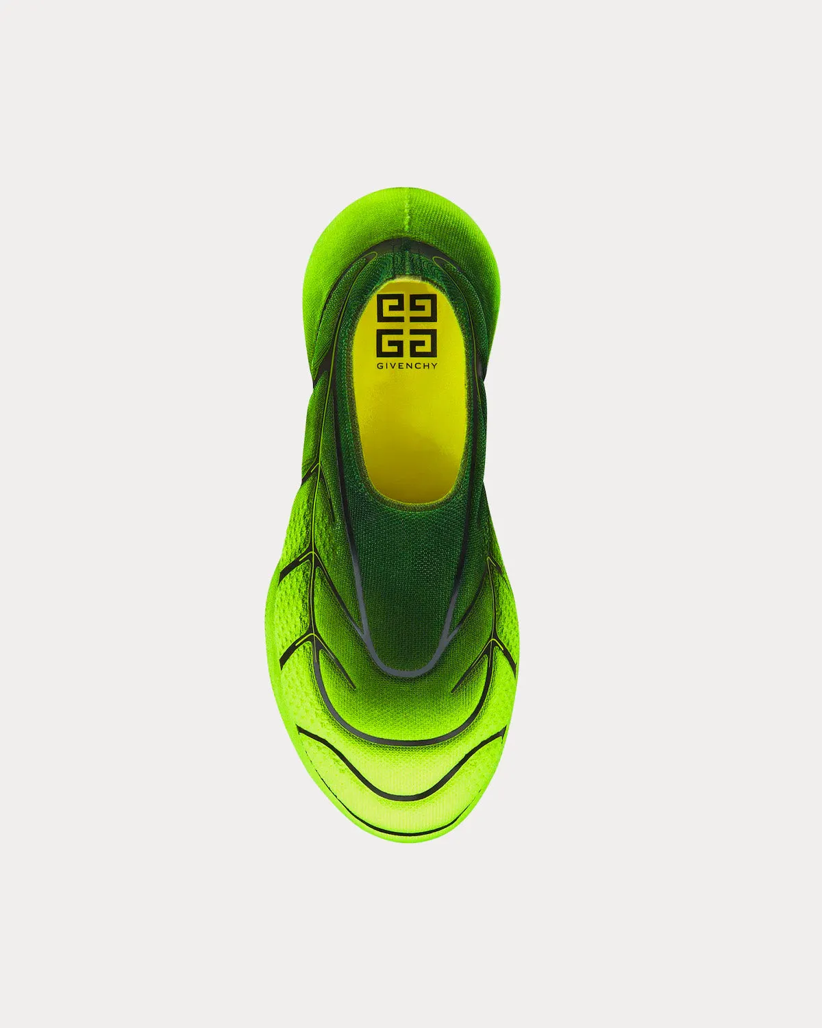 TK-360  Knit Black Yellow Slip On Sneakers