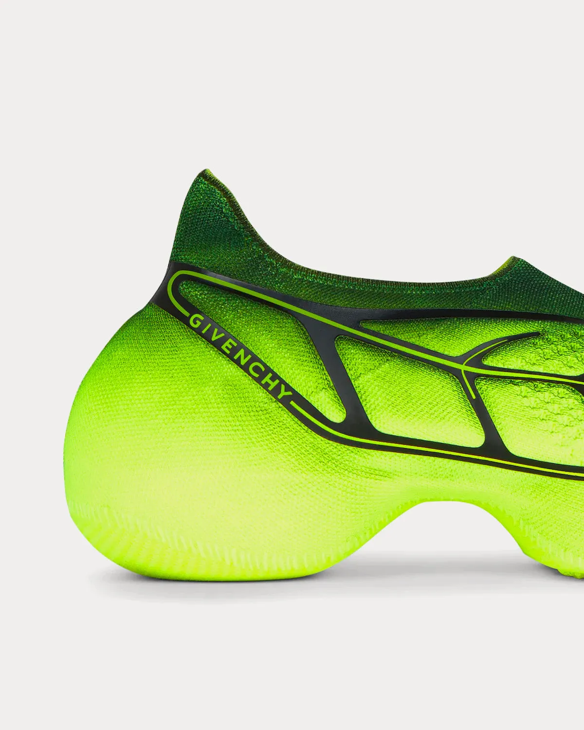 TK-360  Knit Black Yellow Slip On Sneakers