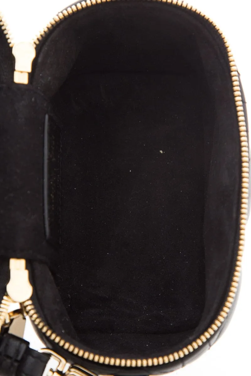 Trendy Inspired Dior Micro Lady Dior Vanity Case In Black Lambskin