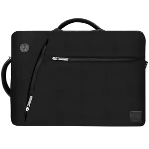 Vangoddy Slate Hybrid Briefcase Backpack Messenger Bag for Acer Laptop Up to 15.6 (Black)