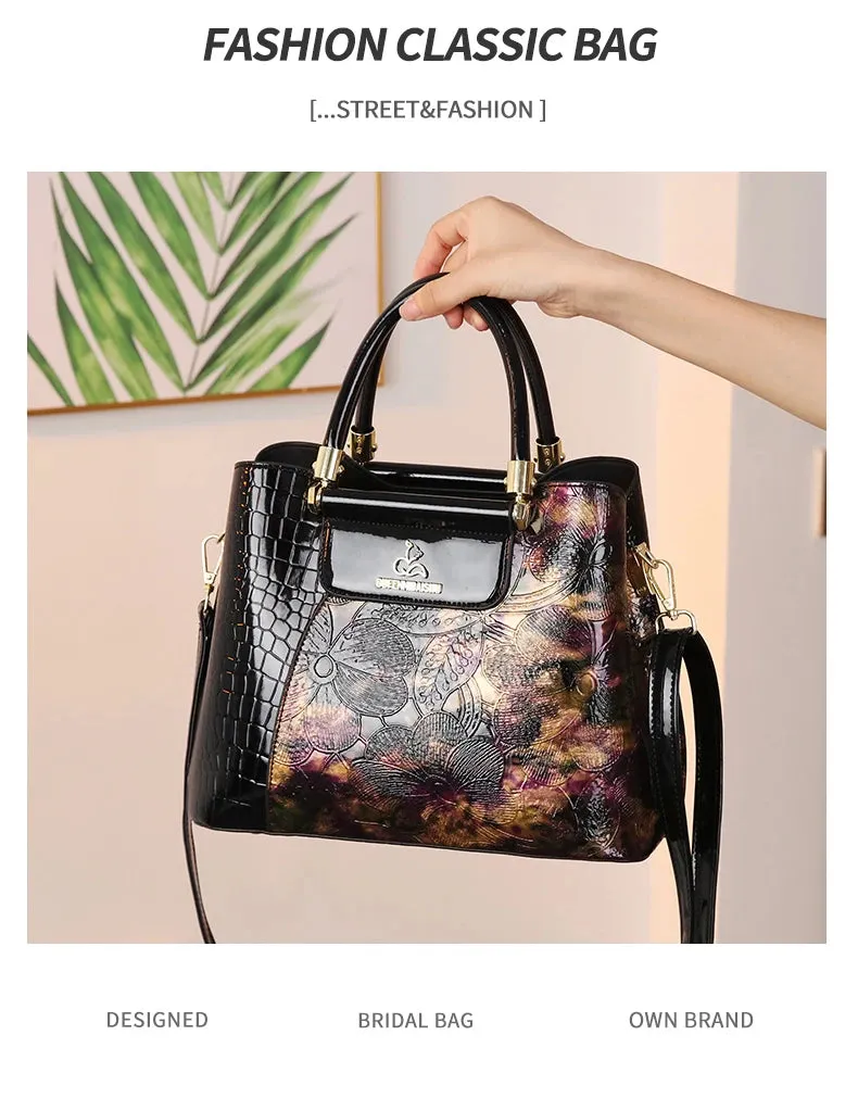 Vintage Senior Printed Women's Handbag