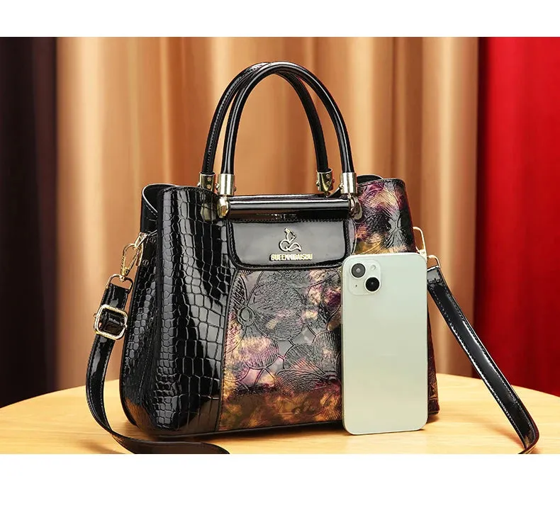 Vintage Senior Printed Women's Handbag