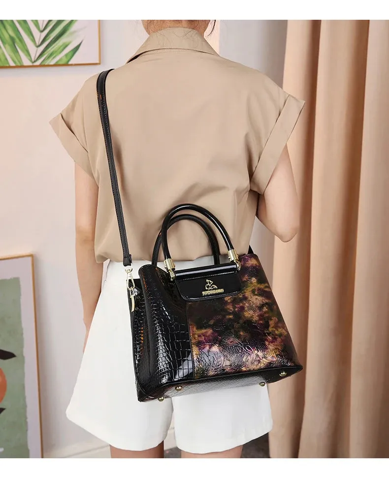 Vintage Senior Printed Women's Handbag