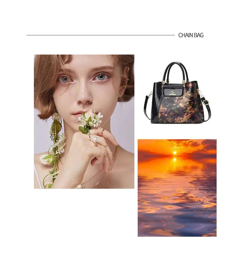 Vintage Senior Printed Women's Handbag
