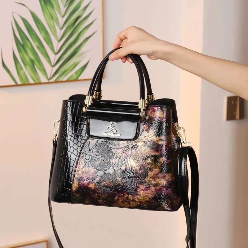 Vintage Senior Printed Women's Handbag