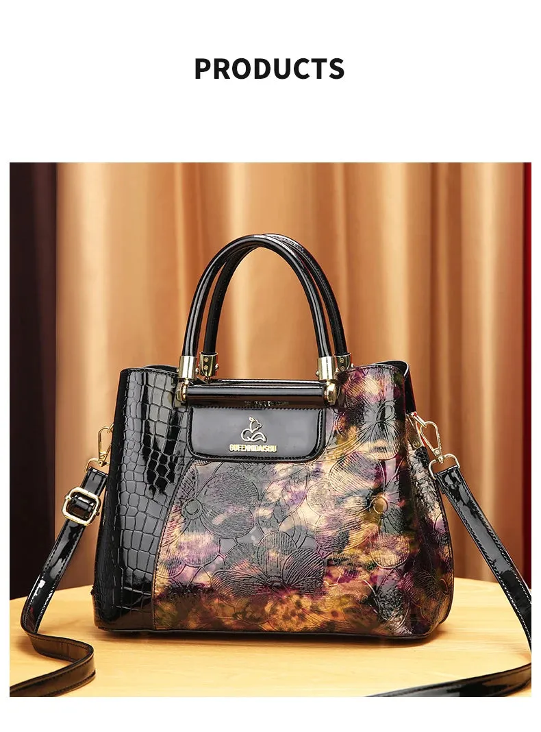Vintage Senior Printed Women's Handbag