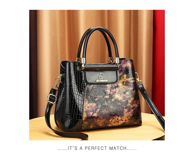 Vintage Senior Printed Women's Handbag