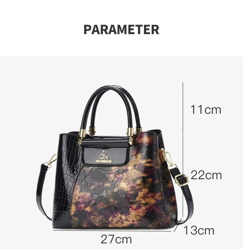 Vintage Senior Printed Women's Handbag