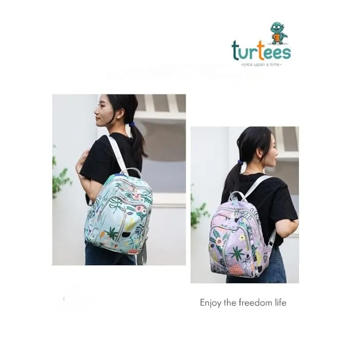 Waterproof Baby Diaper Backpack Flower White - Sunshine