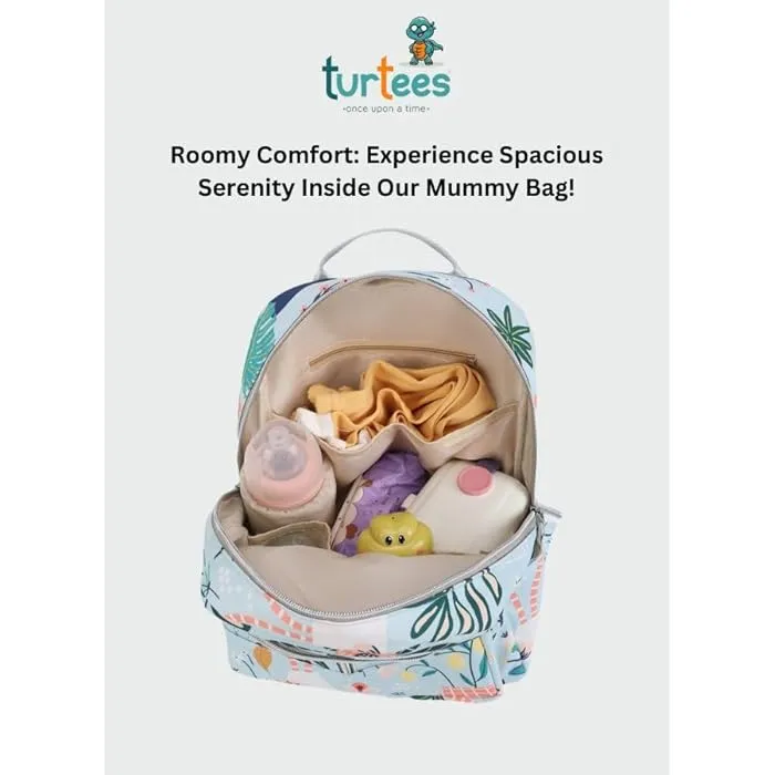 Waterproof Baby Diaper Backpack Flower White - Sunshine