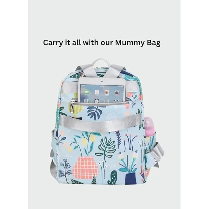 Waterproof Baby Diaper Backpack Flower White - Sunshine