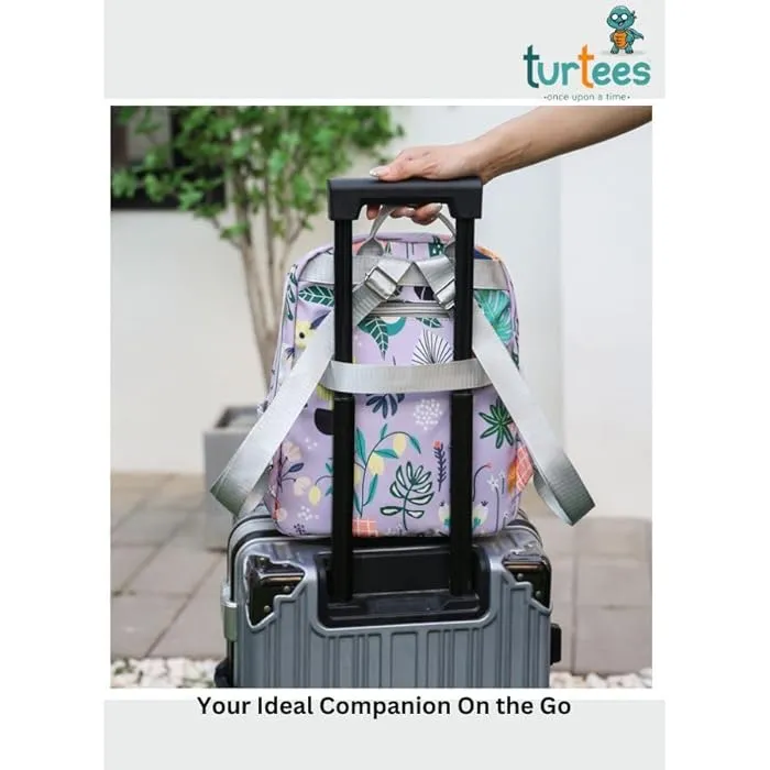 Waterproof Baby Diaper Backpack Flower White - Sunshine