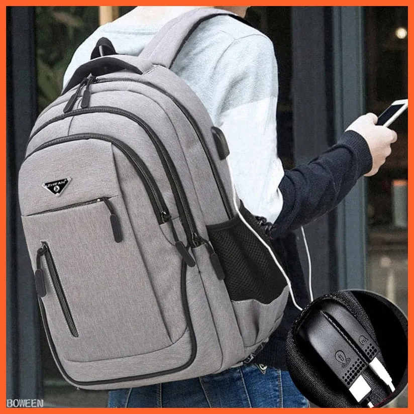Waterproof Laptop Backpack With Various Compartments