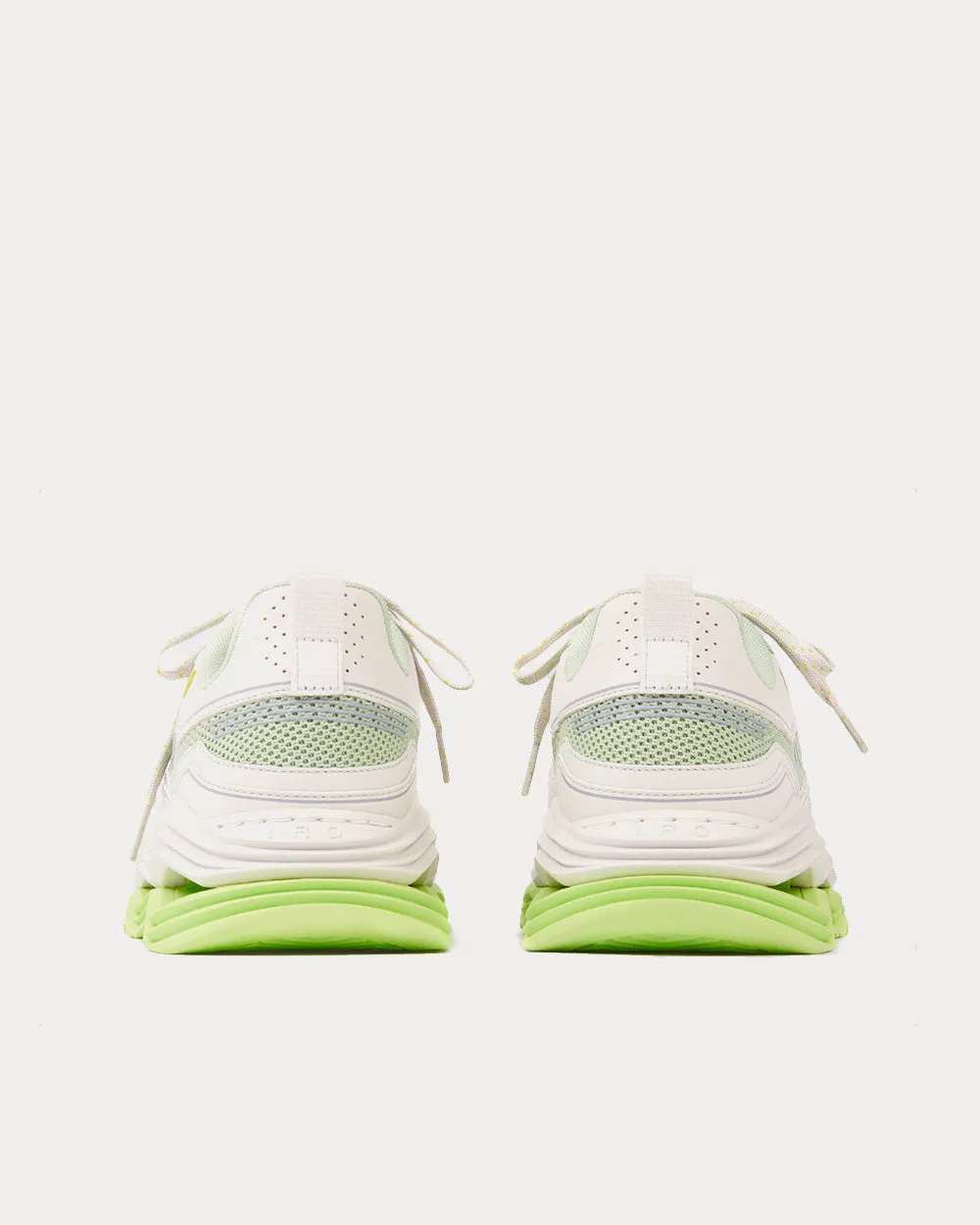 Wave Chunky White / Green Low Top Sneakers