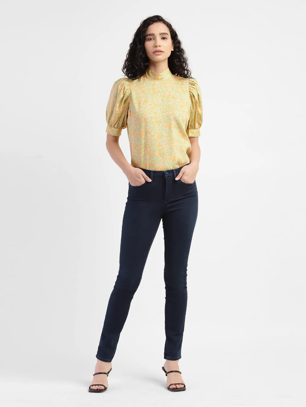 Women's 311 Navy Blue Skinny Fit Mid Rise Jeans