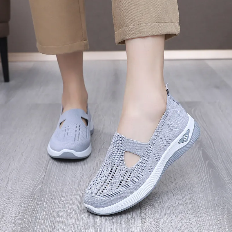 Women's Lightweight Breathable Mesh Slip-On Sneakers