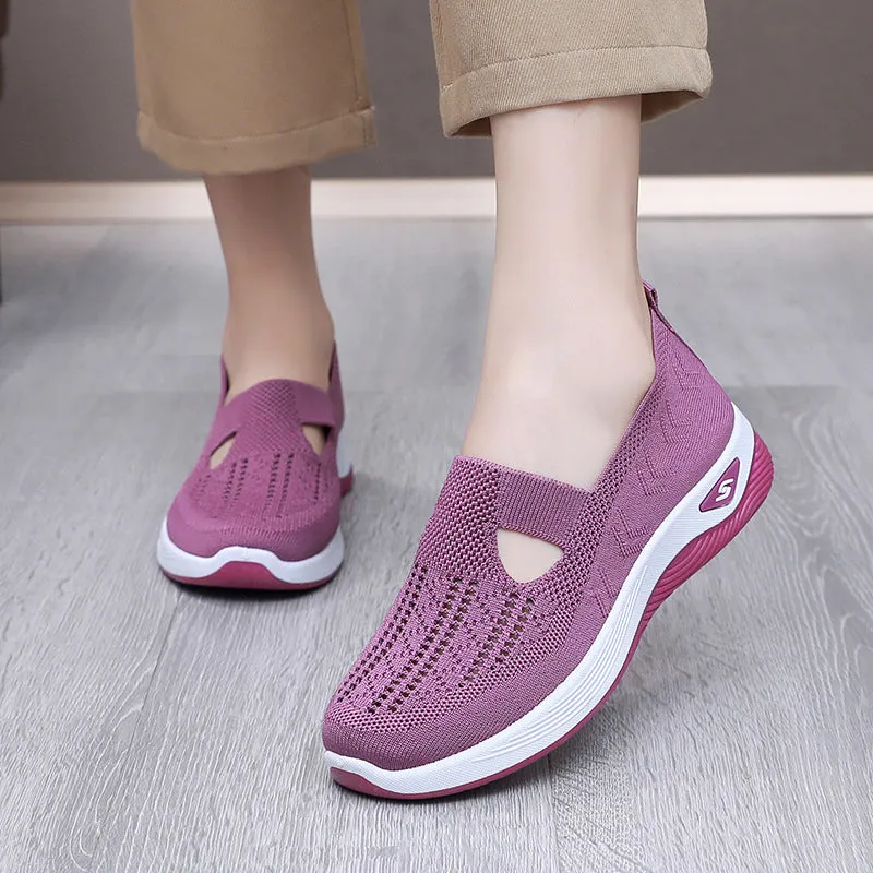 Women's Lightweight Breathable Mesh Slip-On Sneakers