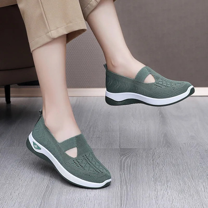 Women's Lightweight Breathable Mesh Slip-On Sneakers