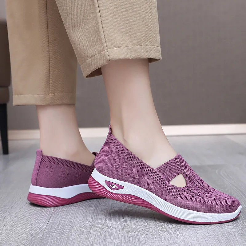 Women's Lightweight Breathable Mesh Slip-On Sneakers