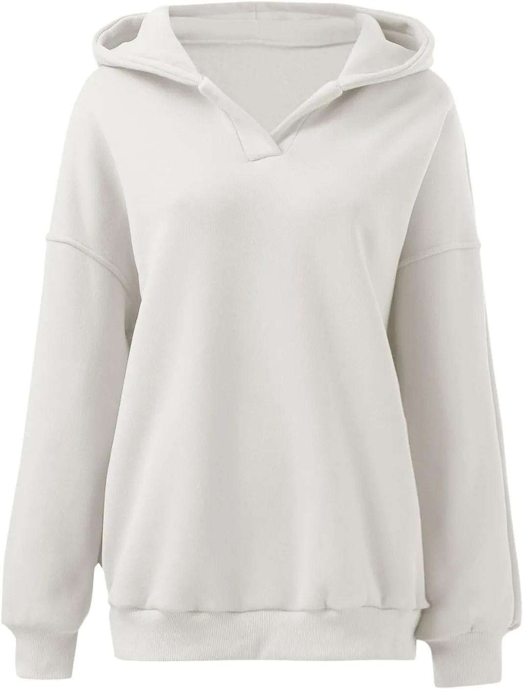 Womens Oversized Hoodies Casual Fall Teen Girls Preppy Clothes 2024 Trendy Long Sleeve Pullover V Neck Sweatshirts